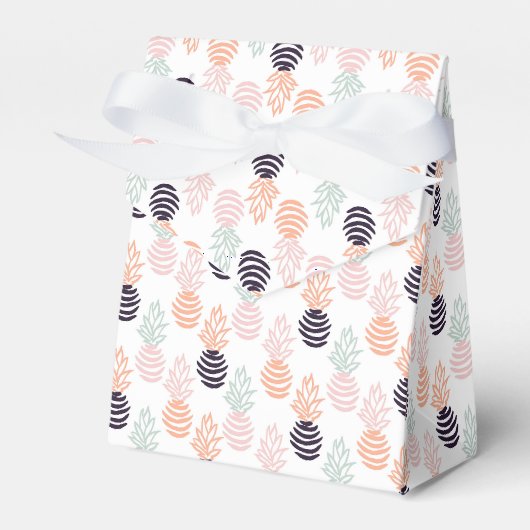 Sommerfarbiges Ananas-Fruchtmuster Geschenkschachtel (Vorderseite)