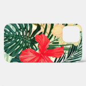 Sommerfarbiges hawaiianisches nahtloses Muster mit Case-Mate iPhone Hülle (Rückseite (Horizontal))