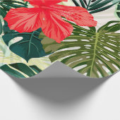 Sommerfarbiges hawaiianisches nahtloses Muster mit Geschenkpapier (Ecke)