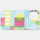 Sommerfarbiges Mosaik, Wassermelone Kiwi-Früchte t Case-Mate iPhone Hülle (Rückseite (Horizontal))