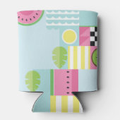 Sommerfarbiges Mosaik, Wassermelone Kiwi-Obst Dosenkühler (Rückseite)