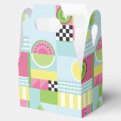 Sommerfarbiges Mosaik, Wassermelone Kiwi-Obst Geschenkschachtel (Geöffnet)