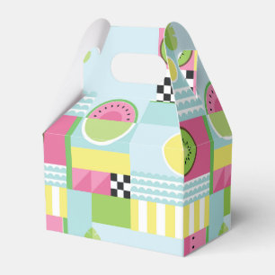 Sommerfarbiges Mosaik, Wassermelone Kiwi-Obst Geschenkschachtel