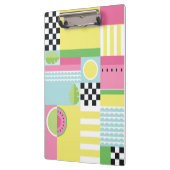 Sommerfarbiges Mosaik, Wassermelone Kiwi-Obst Klemmbrett (Links)