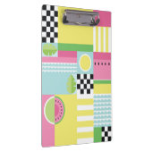 Sommerfarbiges Mosaik, Wassermelone Kiwi-Obst Klemmbrett (Rechts)