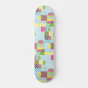 Sommerfarbiges Mosaik, Wassermelone Kiwi-Obst Skateboard