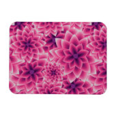 Sommerfarbiges Muster lila Dahlia Magnet (Horizontal)