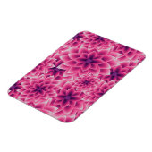 Sommerfarbiges Muster lila Dahlia Magnet (Linke Seite)