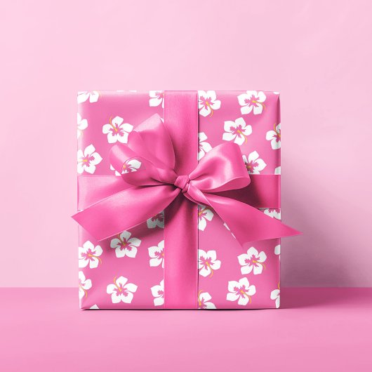 Sommerfarbiges tropisches Muster Geschenkpapier Set