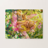 Sommerfee und verspielt Fuchs Puzzle (Horizontal)