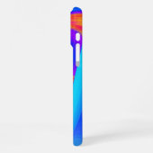 Sommerfeeling , Abstrakte 3D Regenbogenkunst iPhone Hülle (Linke Seite)