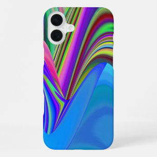 Sommerfeeling , Abstrakte 3D Regenbogenkunst iPhone 16 Plus Hülle