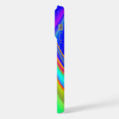 Sommerfeeling, Abstrakte 3D Regenbogenkunst iPhone Hülle (Linke Seite)