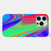 Sommerfeeling, Abstrakte 3D Regenbogenkunst iPhone Hülle (Rückseite (Horizontal))