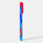 Sommerfeeling, Abstrakte 3D Regenbogenkunst iPhone Hülle (Rechte Seite)