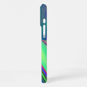 Sommerfeeling , Abstrakte 3D Regenbogenkunst iPhone Hülle (Linke Seite)