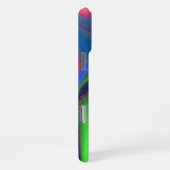 Sommerfeeling , Abstrakte 3D Regenbogenkunst iPhone Hülle (Rechte Seite)