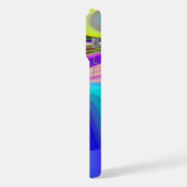 Sommerfeeling , Abstrakte 3D Regenbogenkunst iPhone Hülle (Linke Seite)