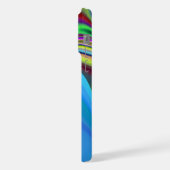 Sommerfeeling , Abstrakte 3D Regenbogenkunst iPhone Hülle (Linke Seite)