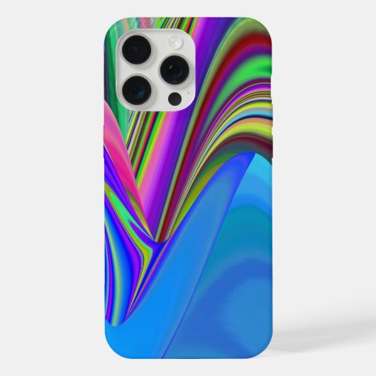 Sommerfeeling , Abstrakte 3D Regenbogenkunst iPhone Hülle (Rückseite)