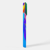 Sommerfeeling , Abstrakte 3D Regenbogenkunst iPhone Hülle (Rechte Seite)