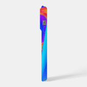 Sommerfeeling, Abstrakte 3D Regenbogenkunst iPhone Hülle (Linke Seite)