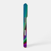 Sommerfeeling , Abstrakte 3D Regenbogenkunst iPhone Hülle (Rechte Seite)