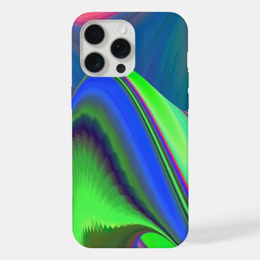 Sommerfeeling , Abstrakte 3D Regenbogenkunst iPhone Hülle (Rückseite)
