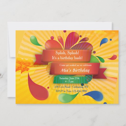 Sommerfeier Einladung (Vorderseite)