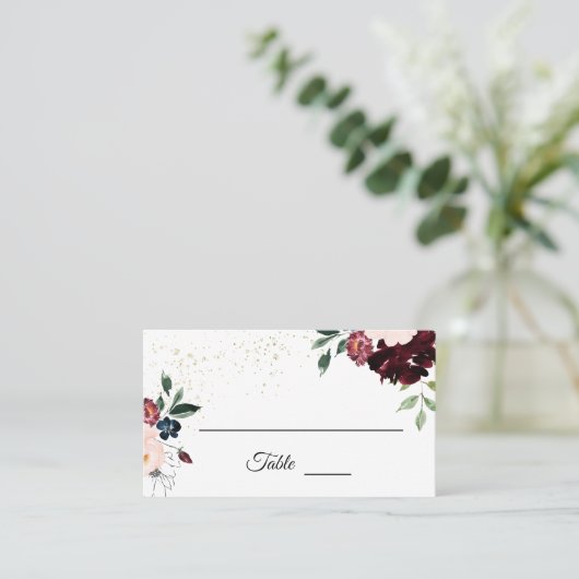 Sommerfeier Hochzeit Platzkarte (Stehend Vorderseite)