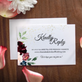 Sommerfeier Hochzeit Website Response Card RSVP Karte