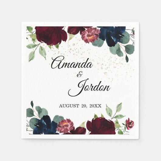 Sommerfeier Hochzeitscocktail Napkin Serviette (Vorderseite)