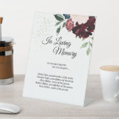 Sommerfeiern Hochzeit in liebender Erinnerung Sockelschild (In SItu)