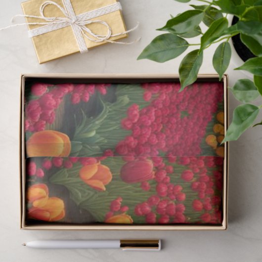 Sommerfeld der Tulips Dekoupage Seidenpapier (Geschenk)