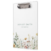 Sommerfeld der Wildblume Klemmbrett (Links)