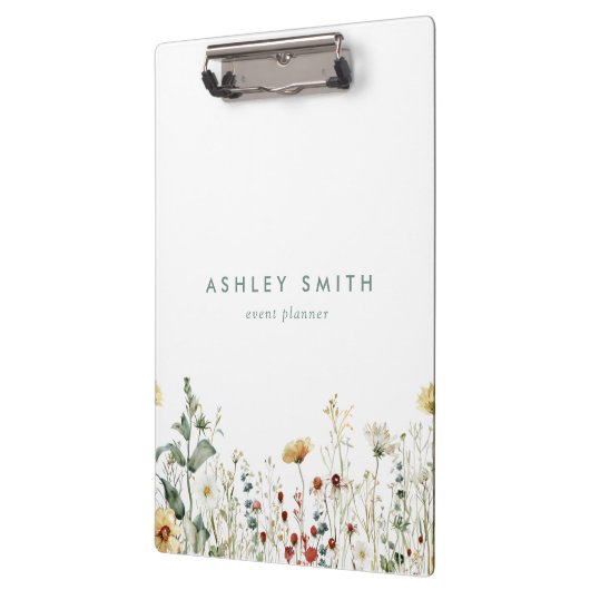 Sommerfeld der Wildblume Klemmbrett (Links)