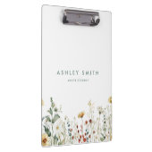 Sommerfeld der Wildblume Klemmbrett (Rechts)