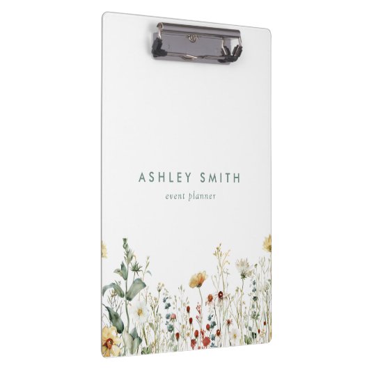 Sommerfeld der Wildblume Klemmbrett (Rechts)