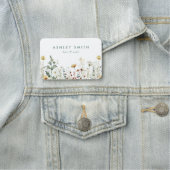 Sommerfeld der Wildblume Namensschild (Beispiel)