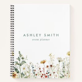 Sommerfeld der Wildblume Notizblock