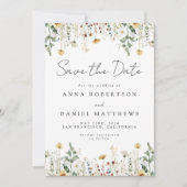 Sommerfeld der Wildblume Save The Date (Vorderseite)