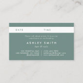 Sommerfeld der Wildblume Terminkarte (Rückseite)