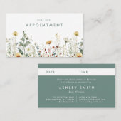 Sommerfeld der Wildblume Terminkarte (Vorne/Hinten)