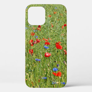 Sommerfeld mit roten und blauen Blumen Case Mate i