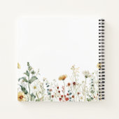 Sommerfeld Wildblume Personalisiert Notizblock (Rückseite)