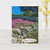 Sommerfelsgarten mit Wasserfällen Karte (Gelbe Blume)