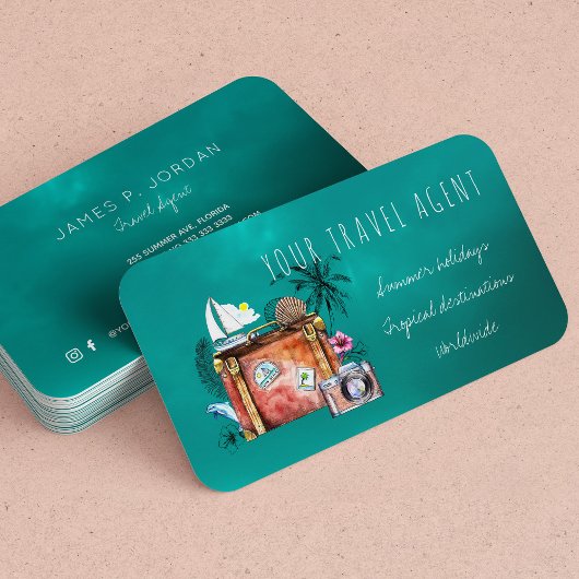 Sommerferien - Agent Visitenkarten Visitenkarte