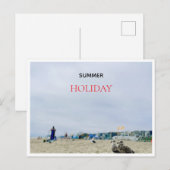 SOMMERferien am Strand Postkarte (Vorne/Hinten)