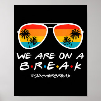 Sommerferien auf einer Pause Single letzter Schult Poster