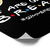 Sommerferien auf Pause Single letzter Schultag Poster (Ecke)